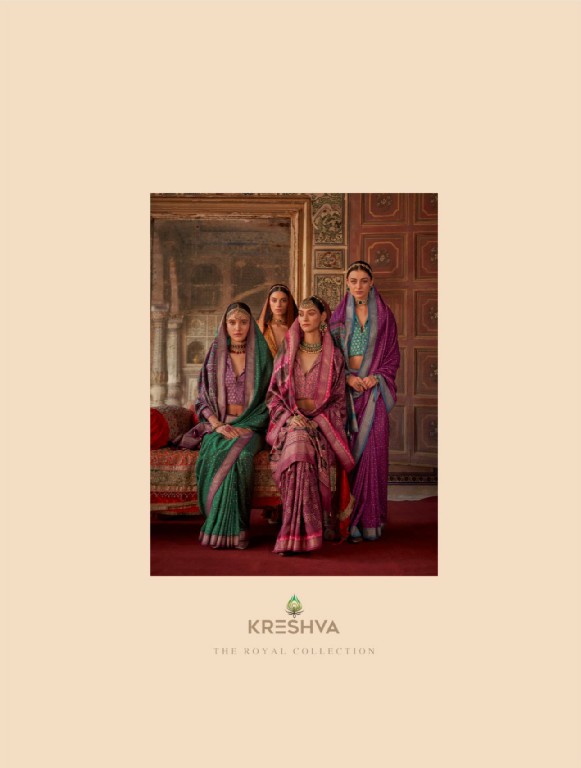 Kreshva Indrani Wholesale Super Pure Silk Party Wear Sarees Collection