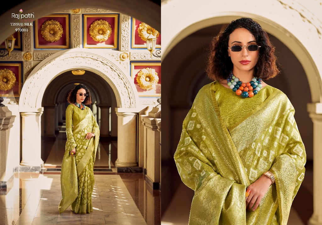 Rajpath Goldmine Wholesale Tissue Silk Ethnic Sarees Collection