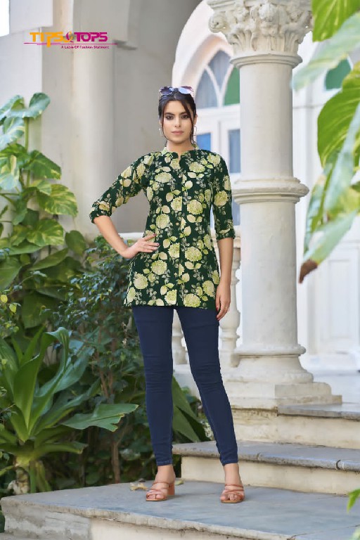 Tips And Tops Cotton Shorties Vol-6 Wholesale Premium Cotton Flex Print Short Tops
