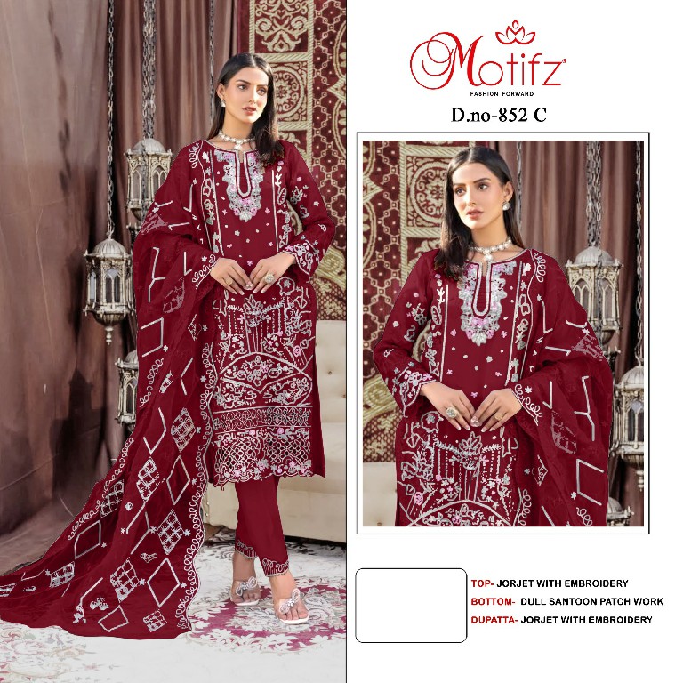 Motifz D.no 852 Wholesale Indian Pakistani Concept Salwar Suits