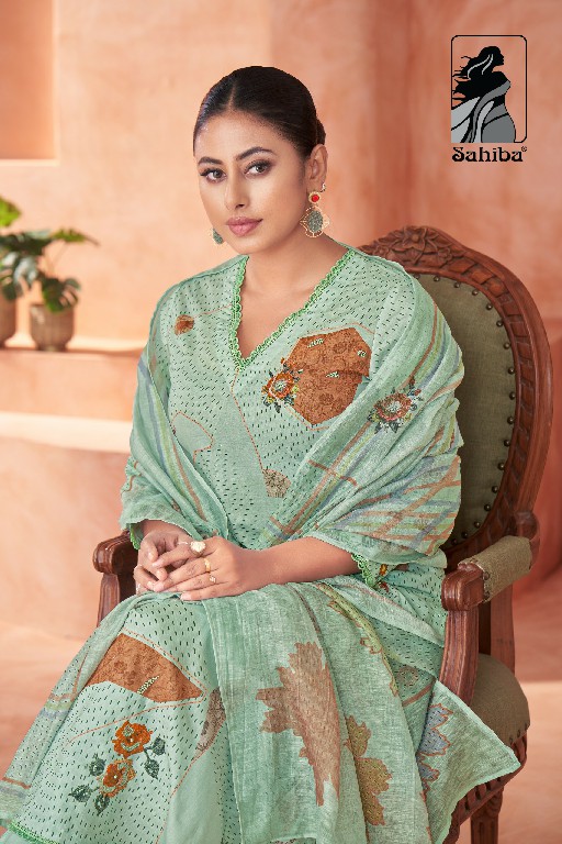 Sahiba Suvya Wholesale Pure Cotton Lawn With Hand Work Salwar Suits