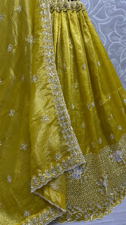 Anjani Art D.no 2814 Wholesale Gold Crush Fabrics Designer Lehenga Choli