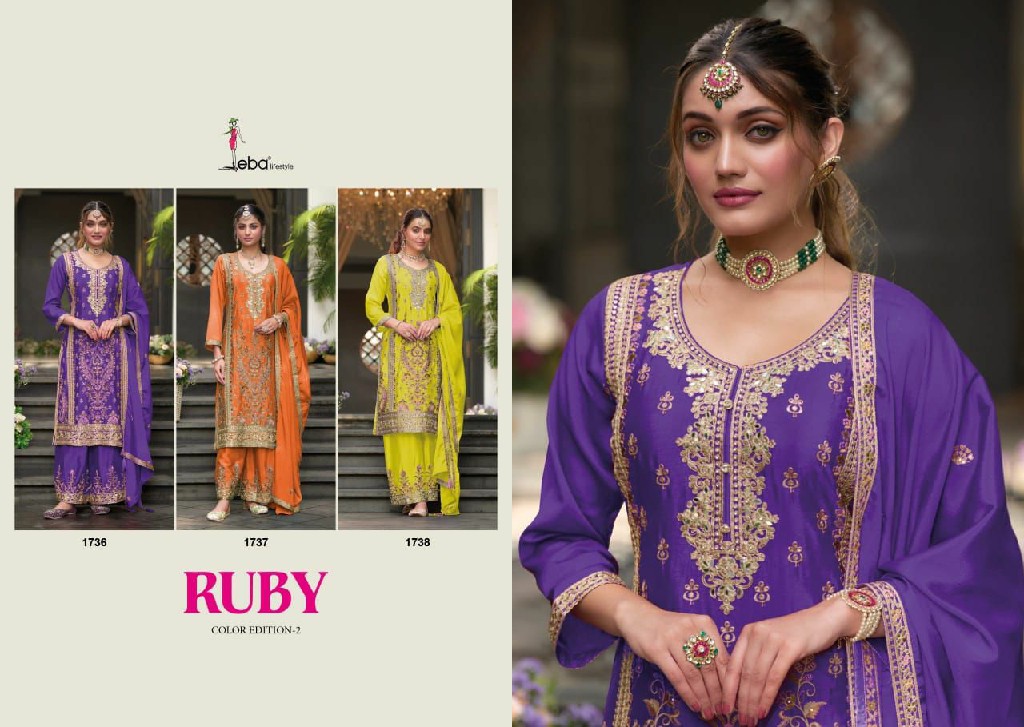 Eba Lifestyle Ruby Color Edition Vol-2 Wholesale Readymade Pakistani Suits