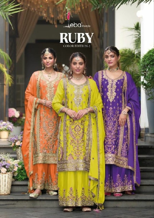 Eba Lifestyle Ruby Color Edition Vol-2 Wholesale Readymade Pakistani Suits
