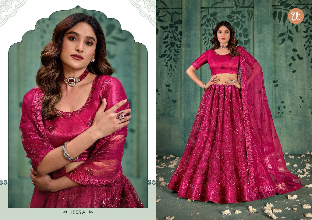 Thread Thrill Elegance Vol-2 Wholesale Stunning Net Embroidered Lehenga Choli