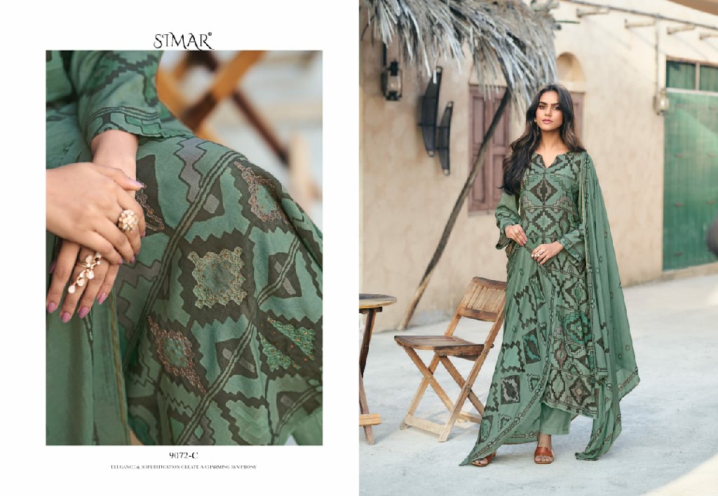 irha by glossy Simar popular design viscose muslin dress material