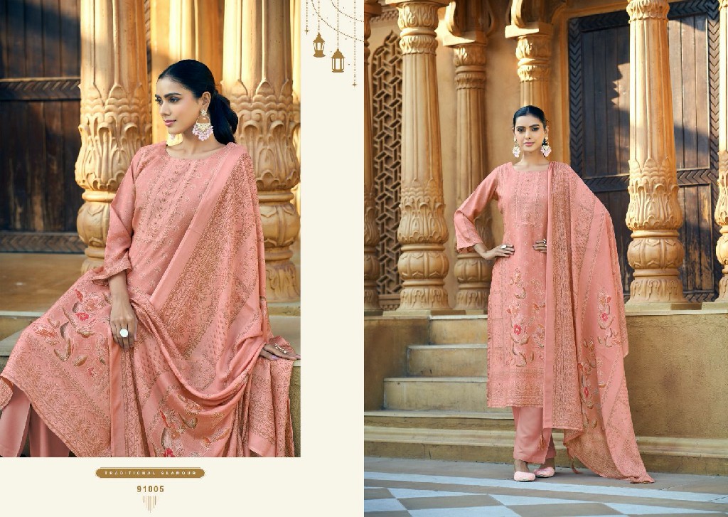 Nishant Shymphoni Wholesale Pure Viscose Simer With Handwork Dress Material