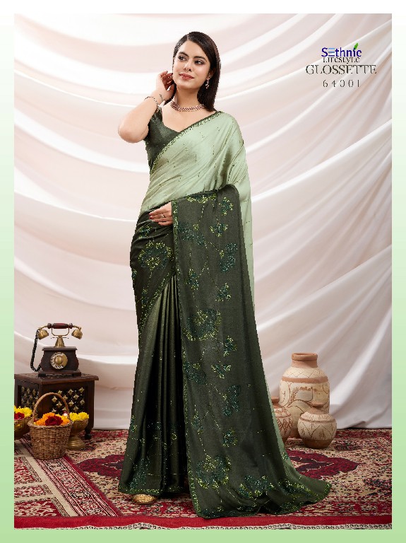 Sethnic Glossette Deliciae Wholesale Party Wear Indian Sarees