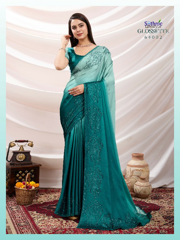 Sethnic Glossette Deliciae Wholesale Party Wear Indian Sarees
