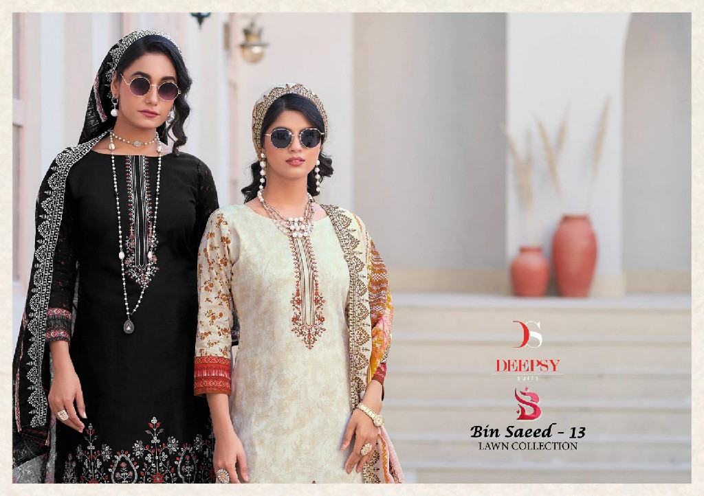 Deepsy Bin Saeed Vol-13 Wholesale Lawn Pakistani Concept Salwar Suits