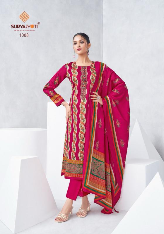 Suryajyoti launch kilory vol 1 zam satin unstitch suit for womens