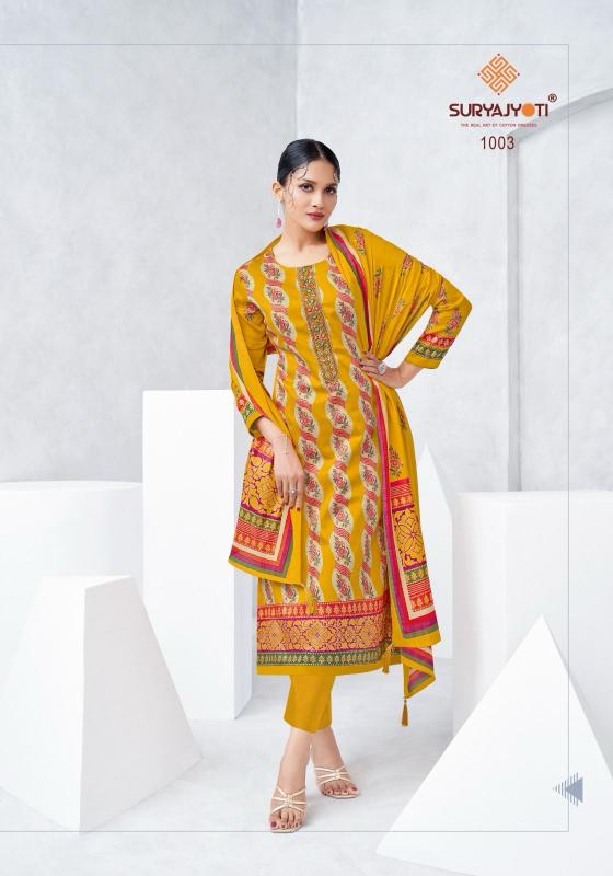 Suryajyoti launch kilory vol 1 zam satin unstitch suit for womens