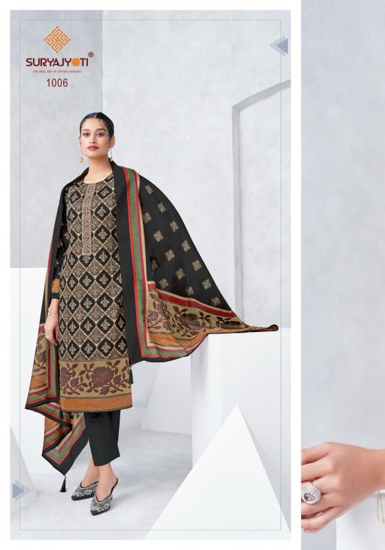 Suryajyoti launch kilory vol 1 zam satin unstitch suit for womens