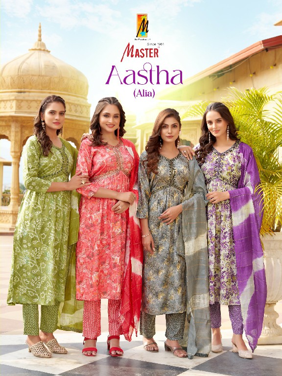 master launch aastha Alia capsule print readymade classic look suit for ladies