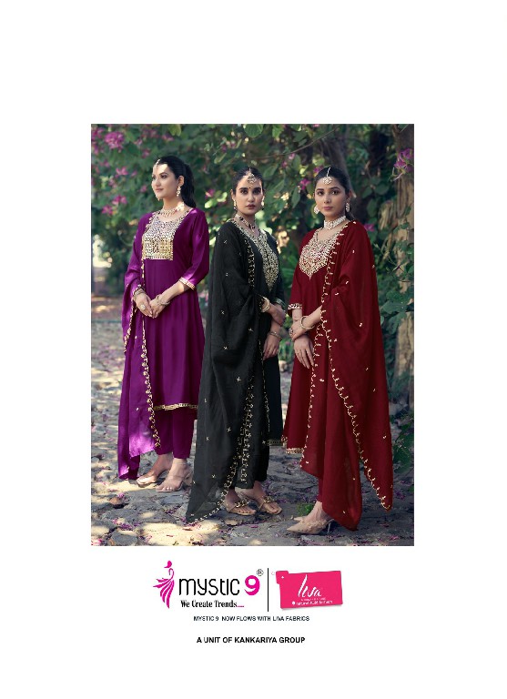 Mystic 9 Nargis Vol-1 Wholesale Alia Cut Kurtis With Pant And Dupatta