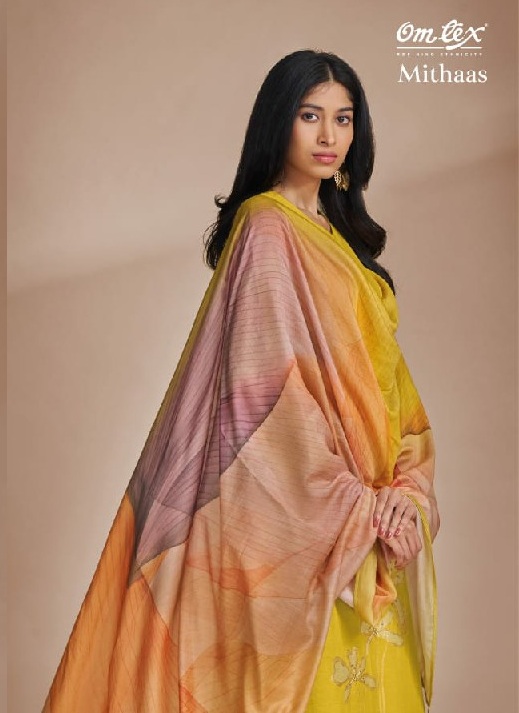 Omtex Mithaas Wholesale Pure Linen Jacquard With Hand Work Salwar Suits