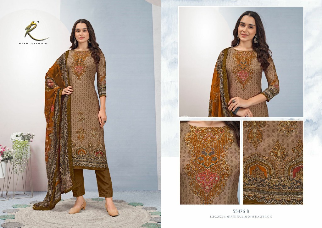 Rakhi Rabani Wholesale Pure Viscose Modal With Handwork Dress Material