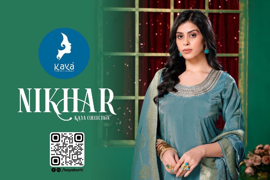 Kaya Nikhar Wholesale 3 Piece Anarkali With Work Concept Suits