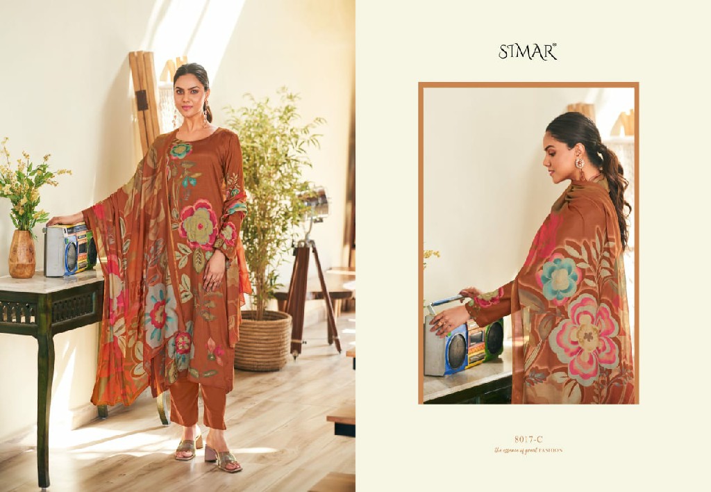 Glossy Simar Prisha Wholesale Pure Viscose Muslin With Hand Work Suits