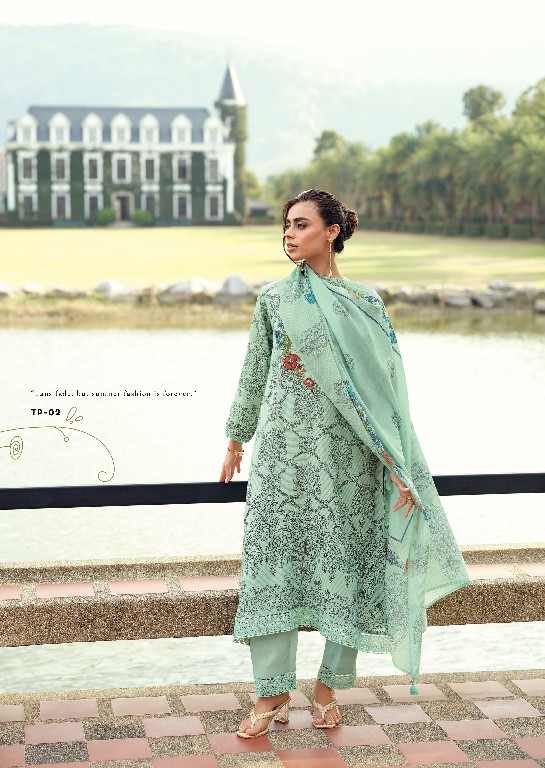 Varshaa The Palm Wholesale Cotton Linen With Handwork Suits