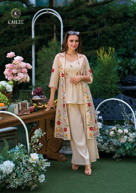 Kailee Bloom Wholesale Fully Stitched Kurti With Pant And Jacket