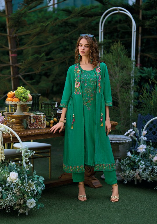 Kailee Bloom Wholesale Fully Stitched Kurti With Pant And Jacket