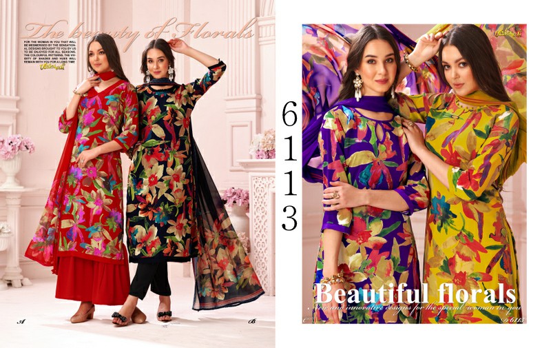 Vaishali Forever Modern Vol-6100 Wholesale Crepe Printed Dress Material