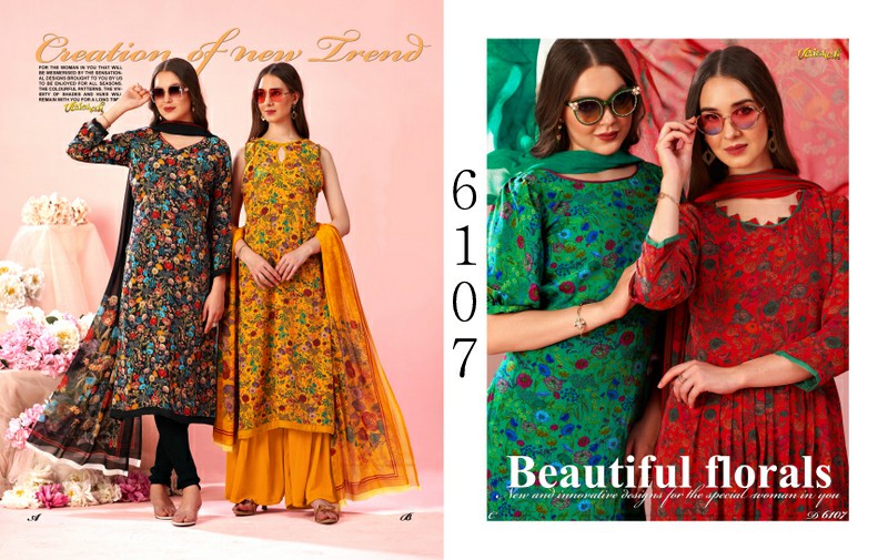 Vaishali Forever Modern Vol-6100 Wholesale Crepe Printed Dress Material