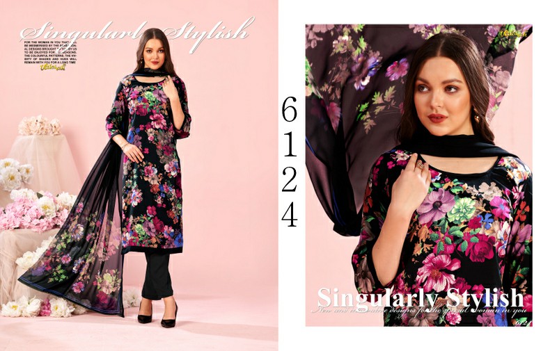 Vaishali Forever Modern Vol-6100 Wholesale Crepe Printed Dress Material