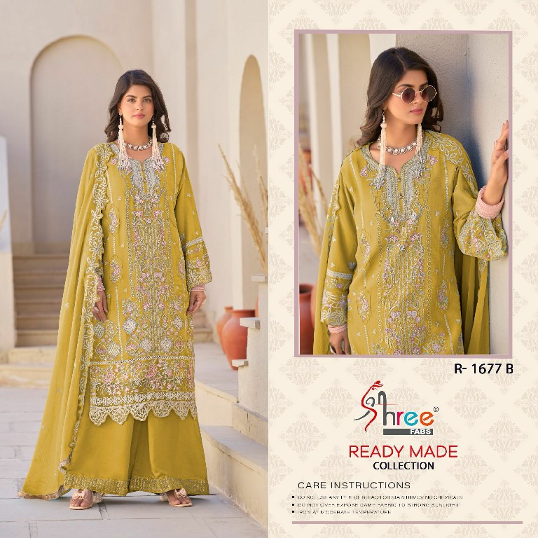 Shree Fabs R-1677 Wholesale Readymade Indian Pakistani Salwar Suits