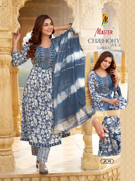 ceremony Vol-2 Ghera by master casual wear capsule print readymade suits