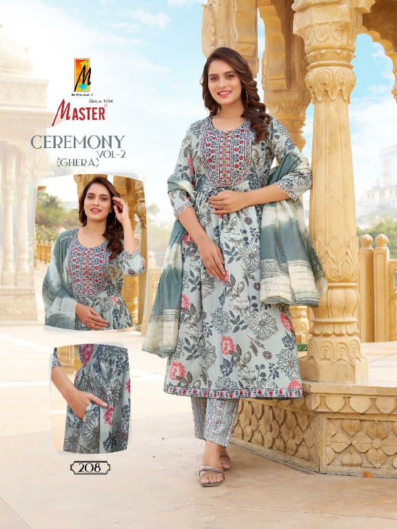 ceremony Vol-2 Ghera by master casual wear capsule print readymade suits