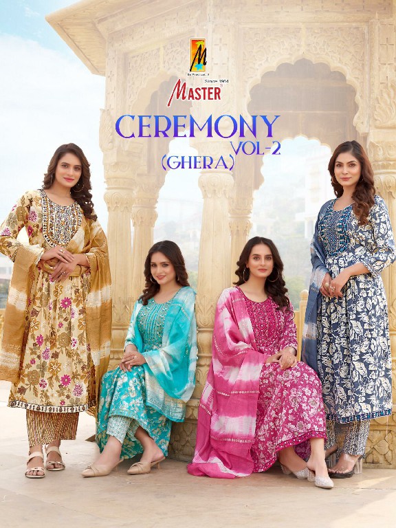 ceremony Vol-2 Ghera by master casual wear capsule print readymade suits