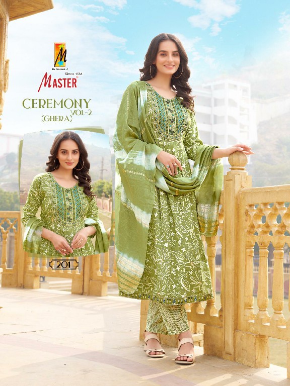 ceremony Vol-2 Ghera by master casual wear capsule print readymade suits