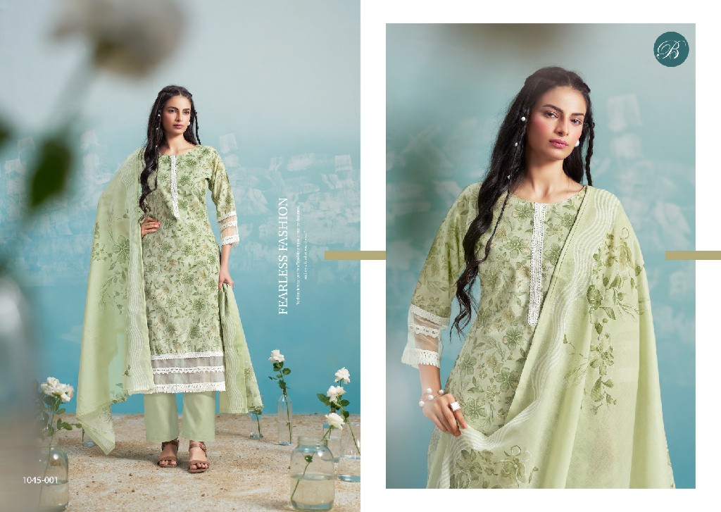 belliza designer flamingo cotton comfortable classic dress material
