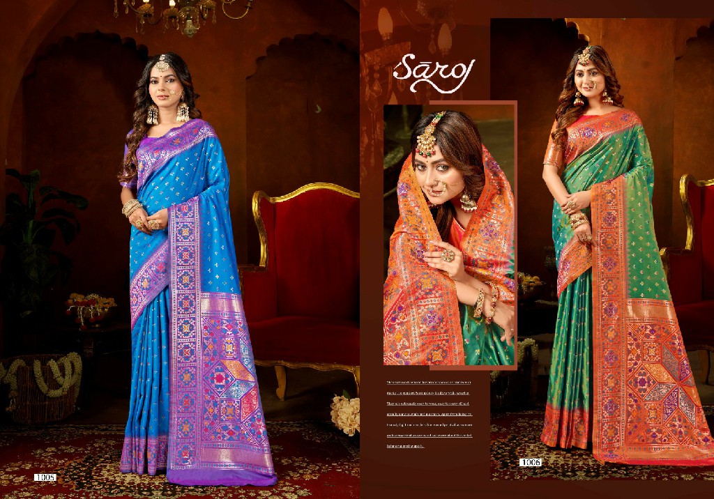 Saroj Gadwal Silk Vol-1 Wholesale Soft Silk Rich Pallu Sarees