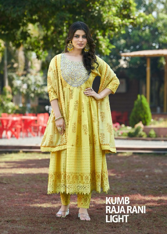 Seriema Kumb Raja Rani Light Wholesale Heavy Shiffli Readymade Suits