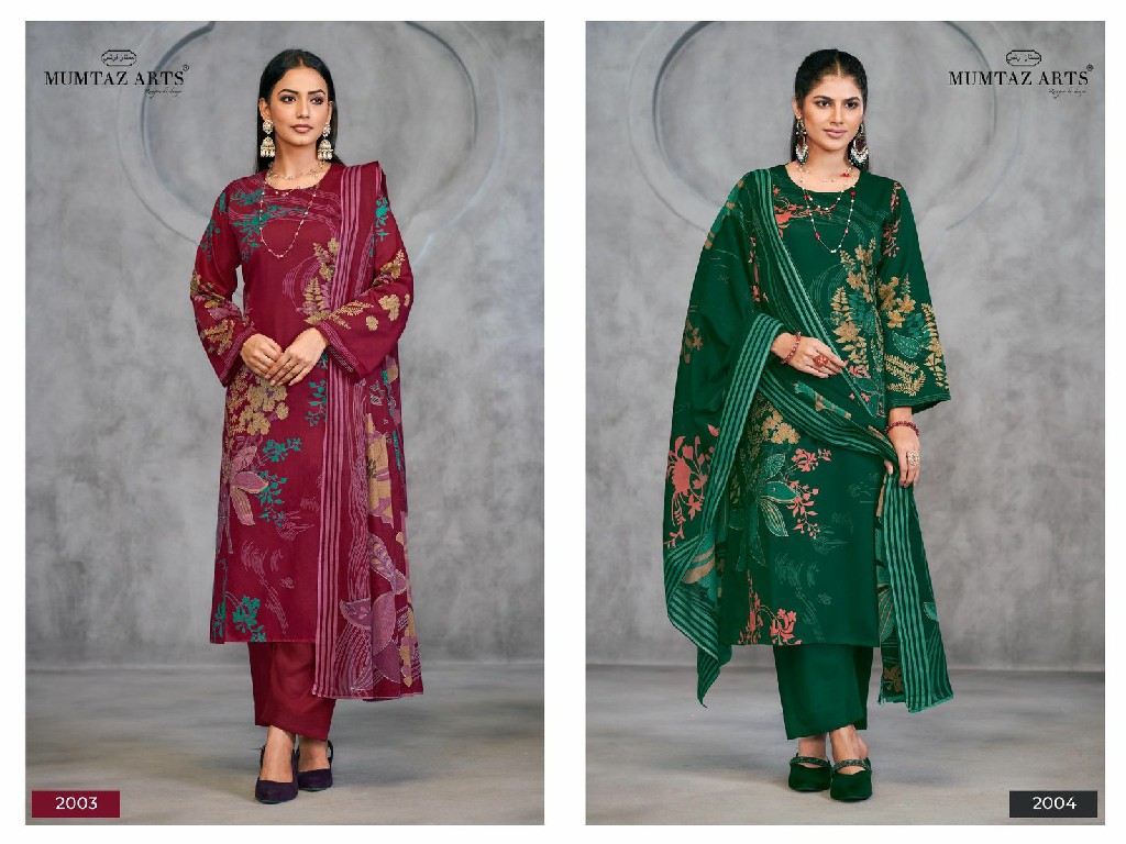 Mumtaz Arts Simran Wholesale Jam Silk With Embroidery And Handwork Dress Material