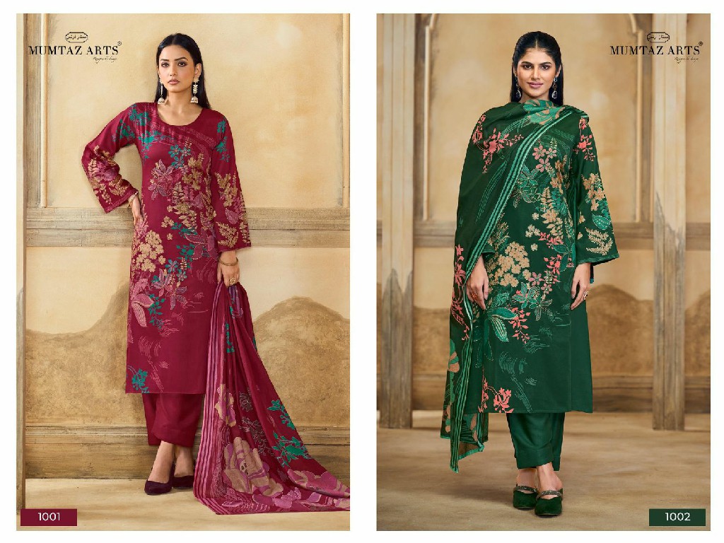 Mumtaz Arts Kayra Wholesale Jam Silk With Embroidery And Handwork Dress Material