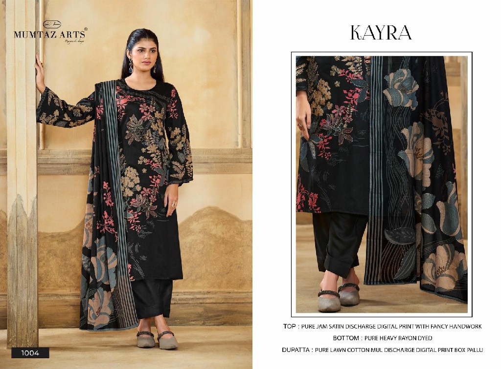 Mumtaz Arts Kayra Wholesale Jam Silk With Embroidery And Handwork Dress Material