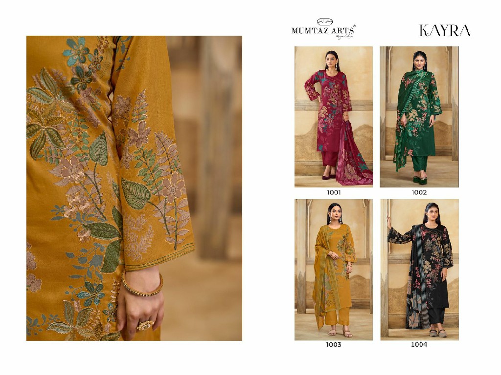 Mumtaz Arts Kayra Wholesale Jam Silk With Embroidery And Handwork Dress Material