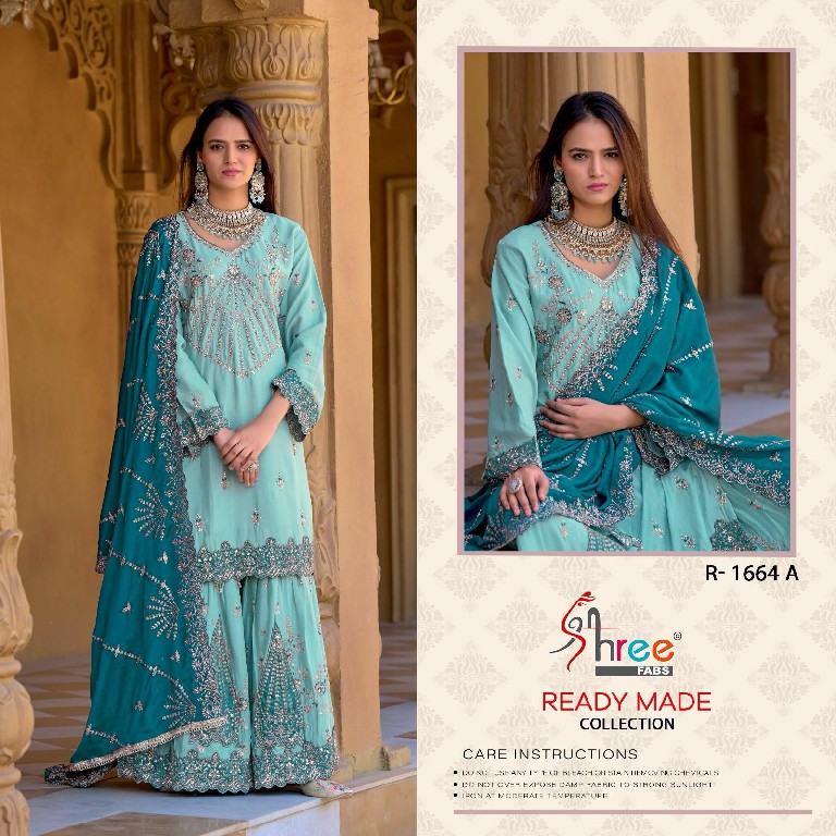 Shree Fabs R-1664 Wholesale Readymade Indian Pakistani Salwar Suits