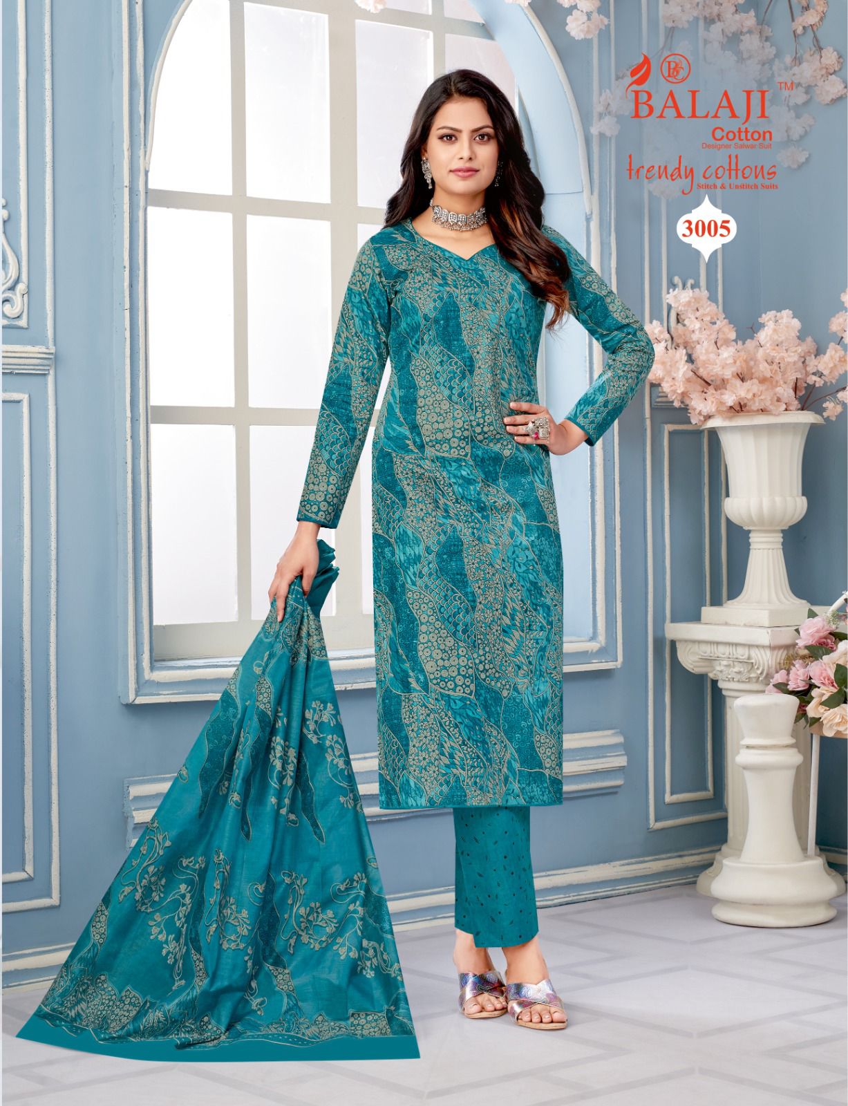 Balaji Trendy Cotton Vol-3 Wholesale Cotton Printed Dress Material