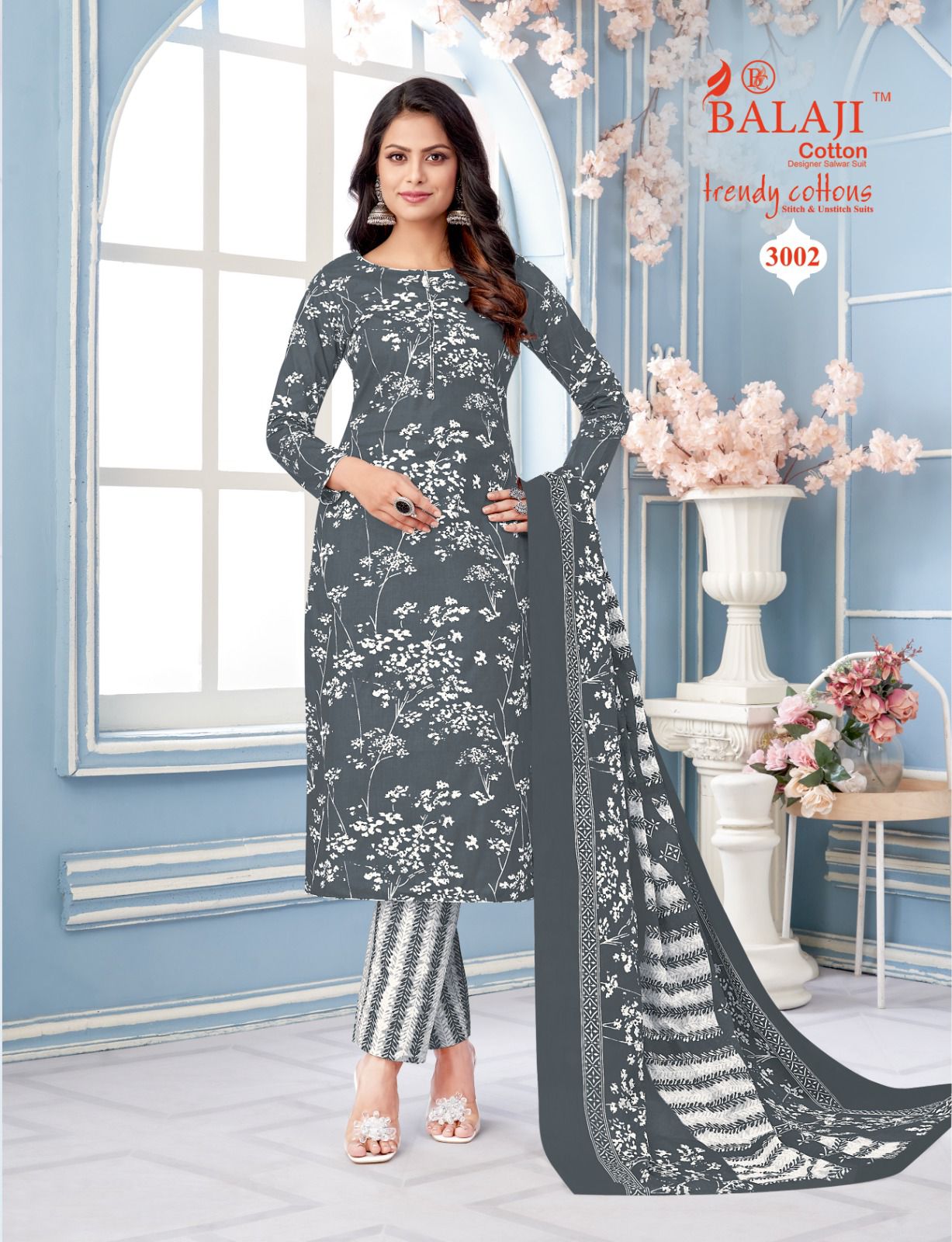 Balaji Trendy Cotton Vol-3 Wholesale Cotton Printed Dress Material