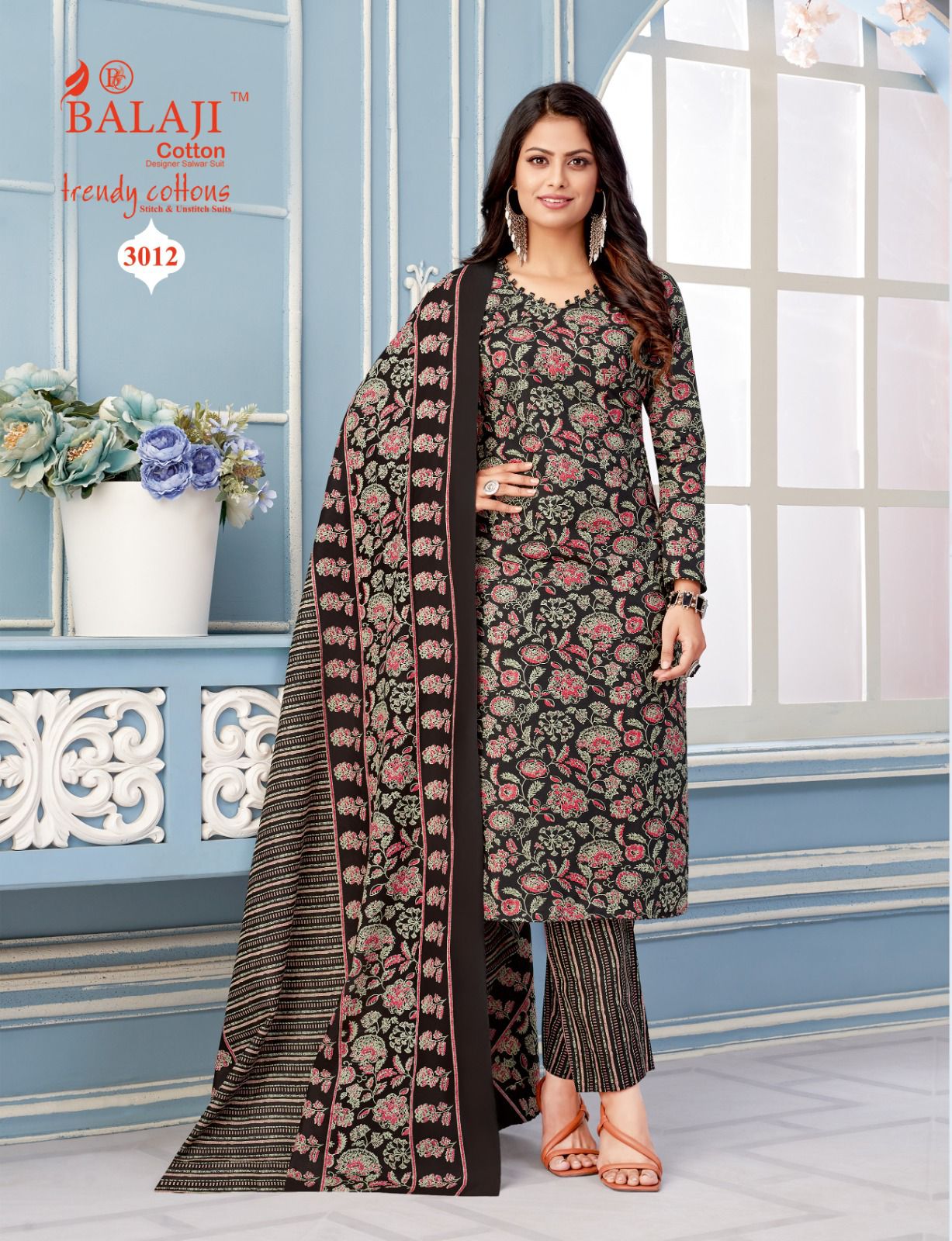 Balaji Trendy Cotton Vol-3 Wholesale Cotton Printed Dress Material