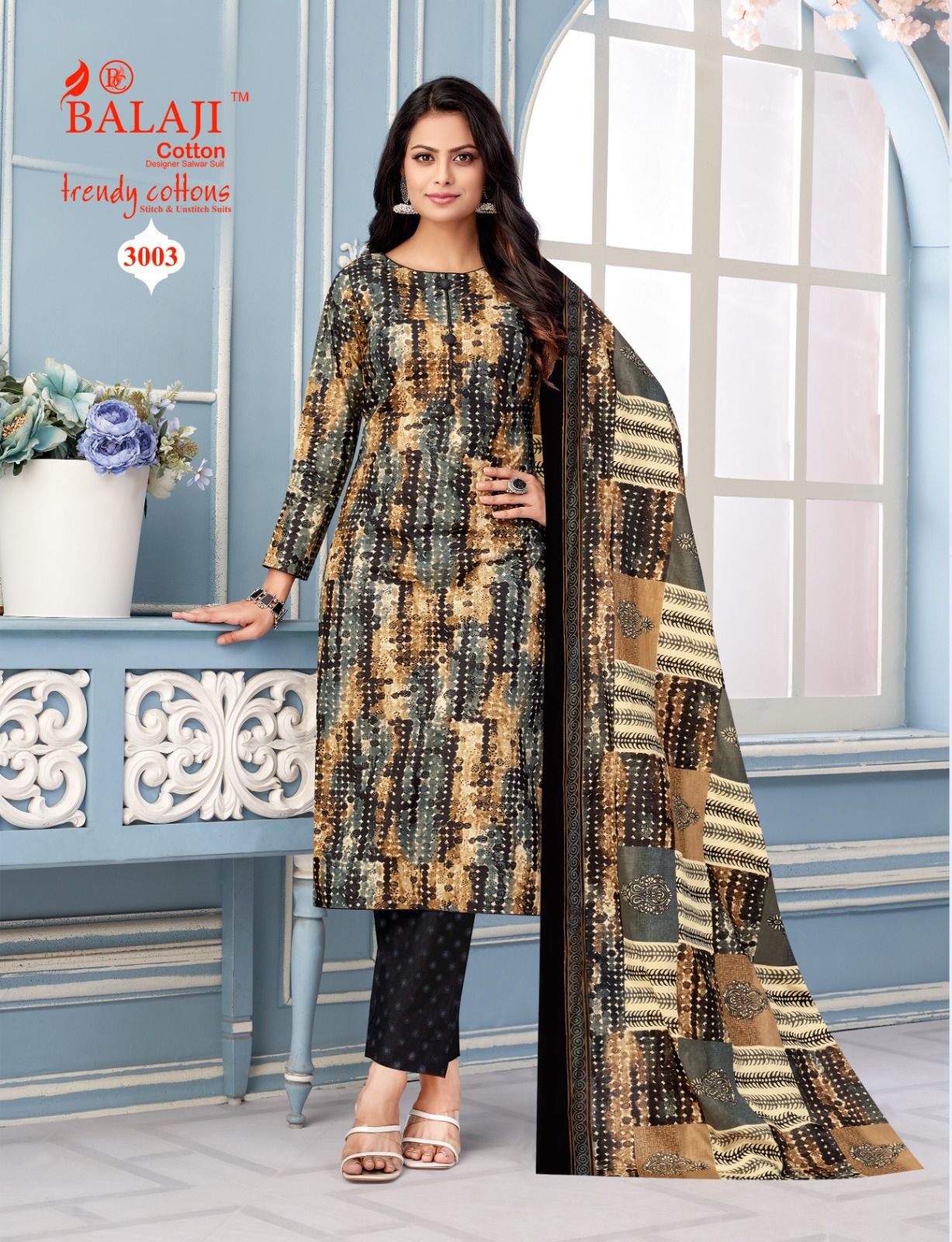 Balaji Trendy Cotton Vol-3 Wholesale Cotton Printed Dress Material