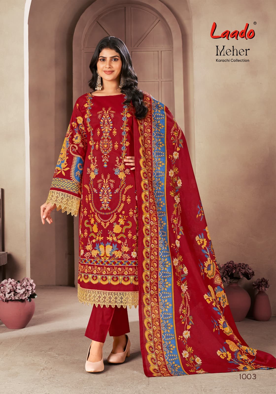 Laado Meher Vol-1 Wholesale Lawn Cotton Printed Dress Material