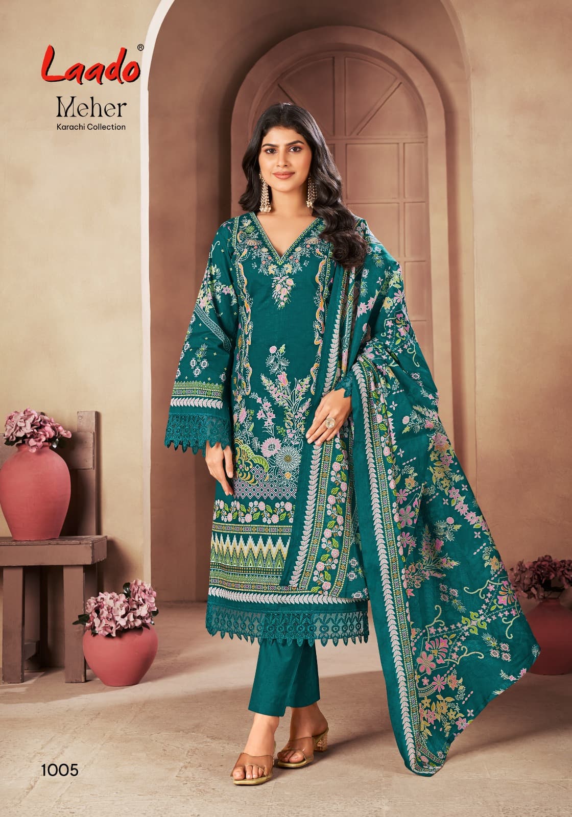 Laado Meher Vol-1 Wholesale Lawn Cotton Printed Dress Material