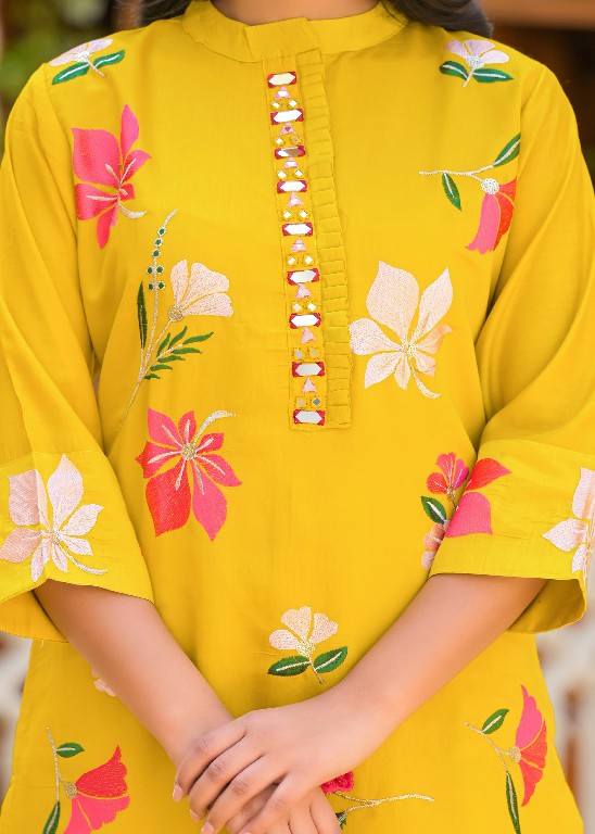 Afsana Aadhya Wholesale Roman With Embroidery Top With Pants