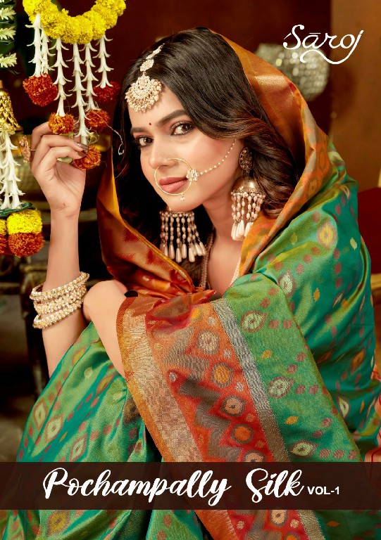 Saroj Pochampally Silk Vol-1 Wholesale Soft Silk Rich Pallu Sarees